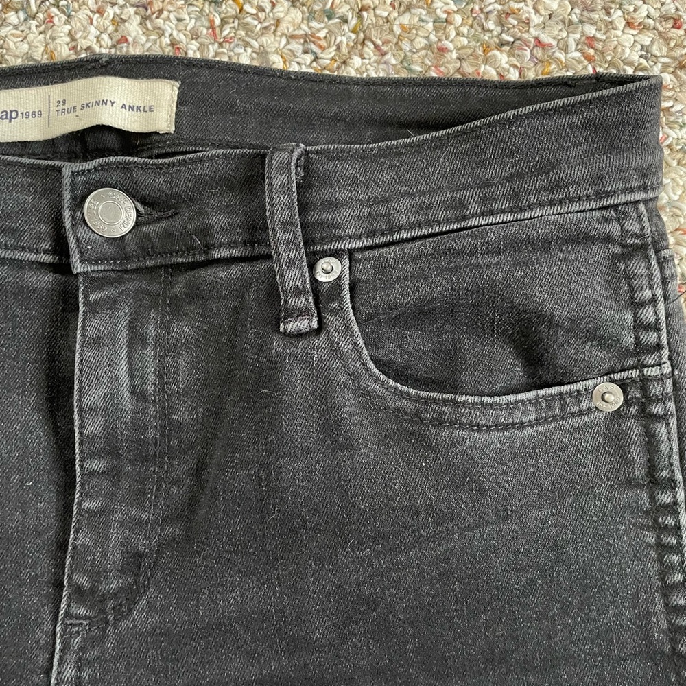 Black Frayed Hem Jeans - Picture 6 of 6